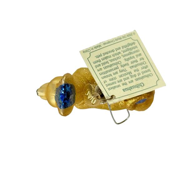 Vintage Old World Christmas Chihuahua Glass Ornament 2008 - Picture 15 of 16